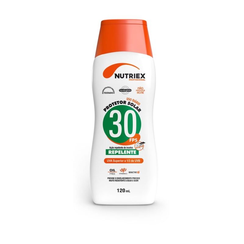 PROTETOR SOLAR UV FPS 30 COM REPELENTE 120ML NUTRIEX