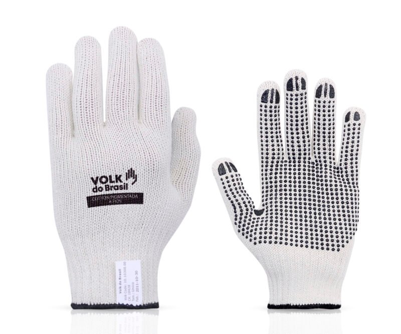 LUVA DE MALHA NATURAL COTTON PIGMENTADA VOLK CA-30521